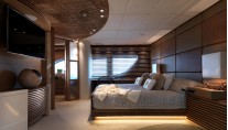 42m superyacht Sofia - Owners Cabin